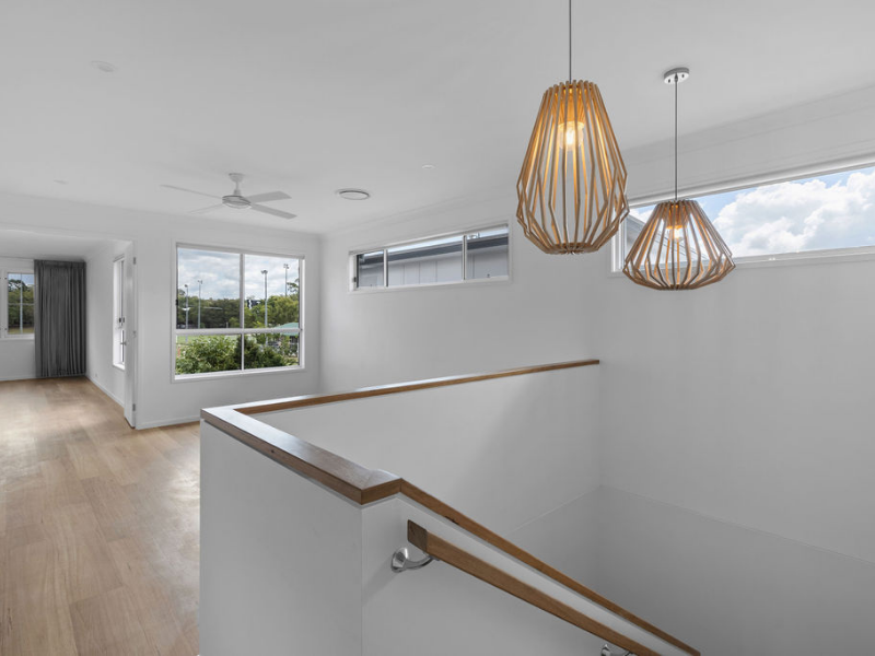 Upstairs Rumpus Room with Stairs & Feature Pendants