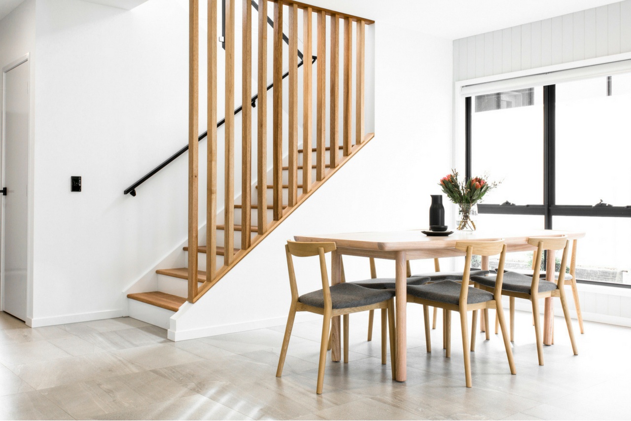 DC Living Dining Room Timber Screen Staircase